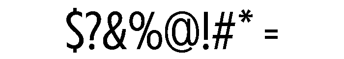 Fifties Light Font OTHER CHARS