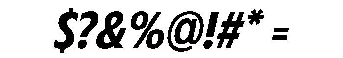 Fifties Medium Italic Font OTHER CHARS
