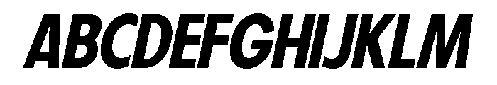 Fifties Medium Italic Font UPPERCASE