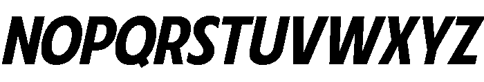 Fifties Medium Italic Font UPPERCASE