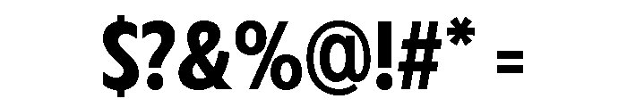 Fifties Medium Font OTHER CHARS