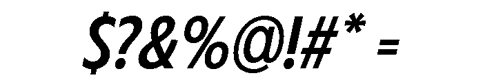 Fifties Regular Italic Font OTHER CHARS