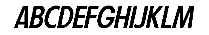 Fifties Regular Italic Font UPPERCASE