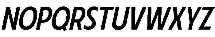Fifties Regular Italic Font UPPERCASE