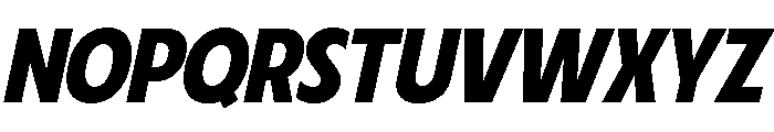 Fifties Semi Bold Italic Font UPPERCASE