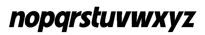 Fifties Semi Bold Italic Font LOWERCASE