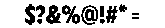 Fifties Semi Bold Font OTHER CHARS