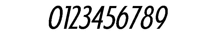 Fifties Semi Condensed Light Italic Font OTHER CHARS