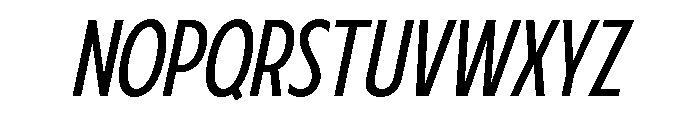 Fifties Semi Condensed Light Italic Font UPPERCASE