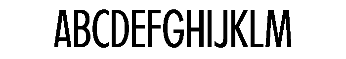 Fifties Semi Condensed Light Font UPPERCASE
