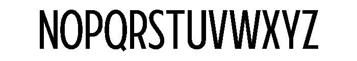 Fifties Semi Condensed Light Font UPPERCASE