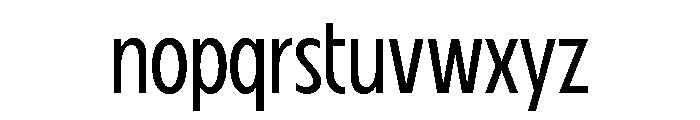 Fifties Semi Condensed Light Font LOWERCASE