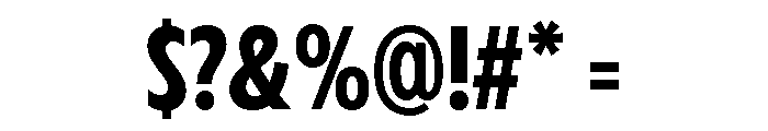 Fifties Semi Condensed Medium Font OTHER CHARS