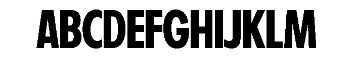 Fifties Semi Condensed Medium Font UPPERCASE