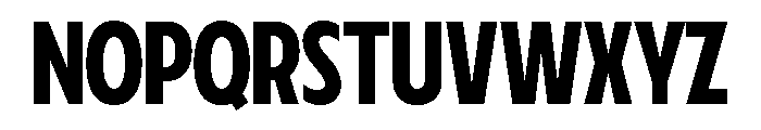 Fifties Semi Condensed Medium Font UPPERCASE