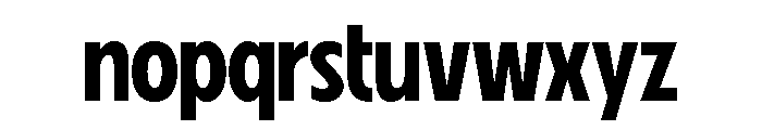 Fifties Semi Condensed Medium Font LOWERCASE