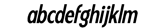 Fifties Semi Condensed Regular Italic FONT