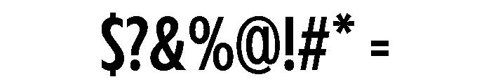 Fifties Semi Condensed Regular Font OTHER CHARS