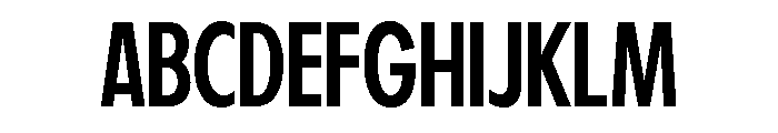Fifties Semi Condensed Regular Font UPPERCASE
