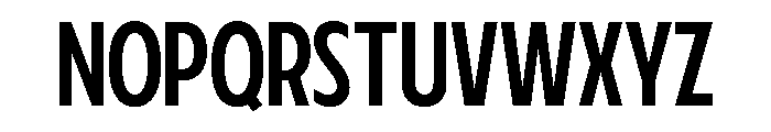 Fifties Semi Condensed Regular Font UPPERCASE