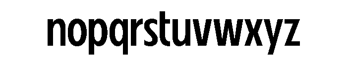 Fifties Semi Condensed Regular Font LOWERCASE