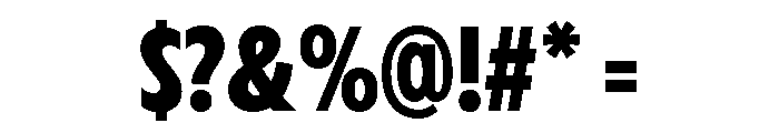 Fifties Semi Condensed Semi Bold Font OTHER CHARS