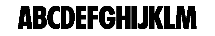 Fifties Semi Condensed Semi Bold Font UPPERCASE
