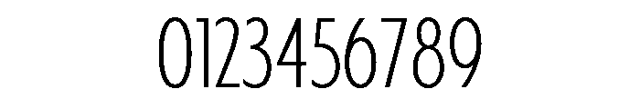Fifties Semi Condensed Thin Font OTHER CHARS