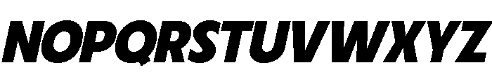 Fifties Semi Expanded Bold Italic Font UPPERCASE