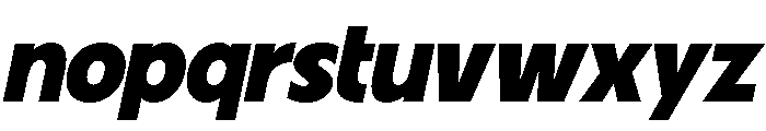 Fifties Semi Expanded Bold Italic Font LOWERCASE