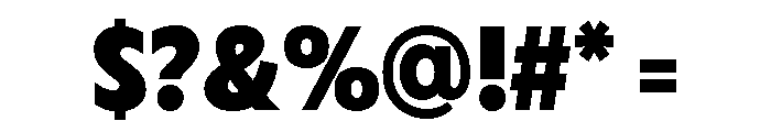 Fifties Semi Expanded Bold Font OTHER CHARS