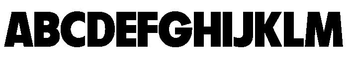 Fifties Semi Expanded Bold Font UPPERCASE