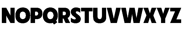 Fifties Semi Expanded Bold Font UPPERCASE
