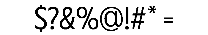 Fifties Semi Expanded Light Font OTHER CHARS
