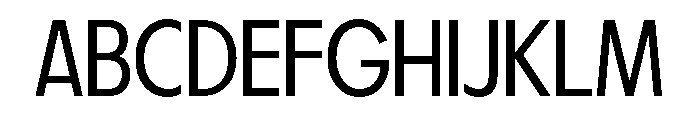 Fifties Semi Expanded Light Font UPPERCASE