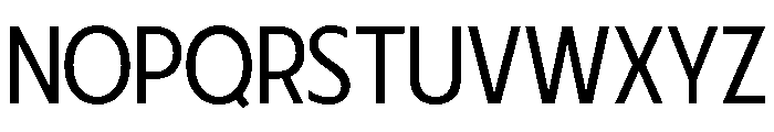 Fifties Semi Expanded Light Font UPPERCASE
