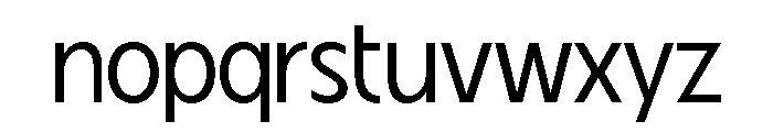 Fifties Semi Expanded Light Font LOWERCASE