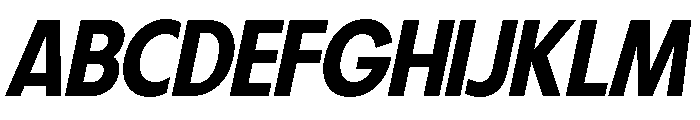 Fifties Semi Expanded Medium Italic Font UPPERCASE