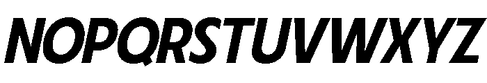 Fifties Semi Expanded Medium Italic Font UPPERCASE