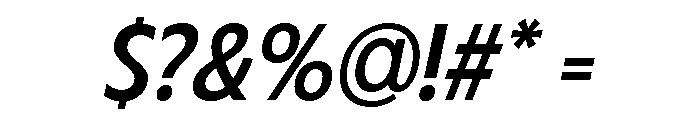 Fifties Semi Expanded Regular Italic Font OTHER CHARS