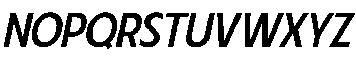 Fifties Semi Expanded Regular Italic Font UPPERCASE