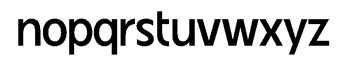 Fifties Semi Expanded Regular Font LOWERCASE