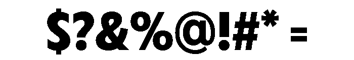 Fifties Semi Expanded Semi Bold Font OTHER CHARS