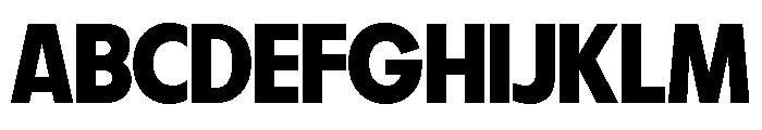 Fifties Semi Expanded Semi Bold Font UPPERCASE