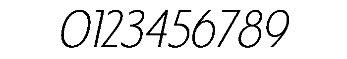 Fifties Semi Expanded Thin Italic Font OTHER CHARS