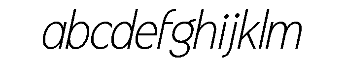 Fifties Semi Expanded Thin Italic FONT