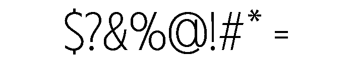 Fifties Semi Expanded Thin Font OTHER CHARS