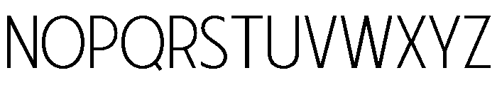 Fifties Semi Expanded Thin Font UPPERCASE