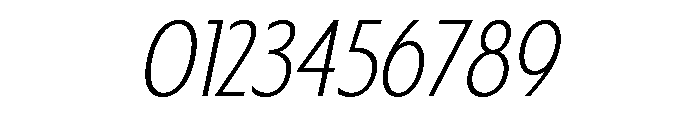 Fifties Thin Italic Font OTHER CHARS
