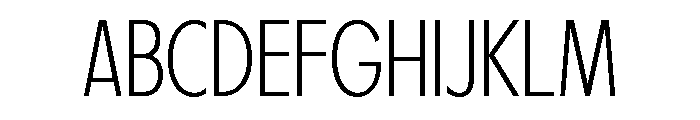Fifties Thin Font UPPERCASE